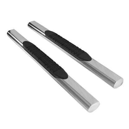 2007-2018 Jeep Wrangler JK 2Dr 4" Chrome Oval Running Board Stainless