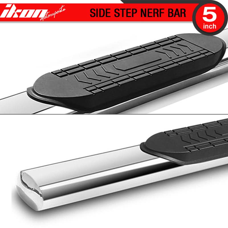 2007-2018 Chevy Silverado GMC Sierra Ext Cab Oval Running Board Steel
