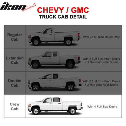 Fits 01-13 Silverado Sierra 6in SS Side Steps Running Boards