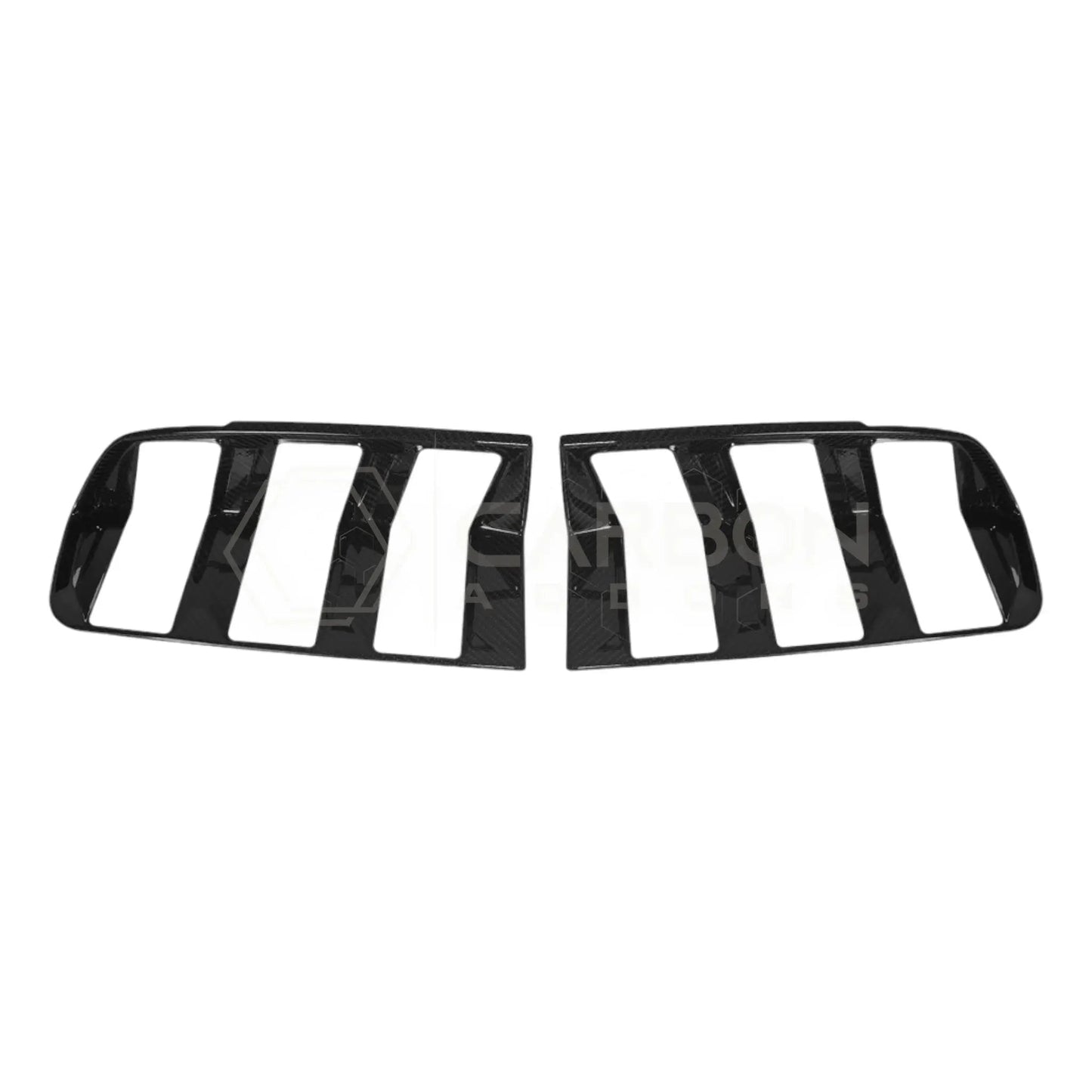 Real Carbon Fiber Taillight Trim Covers for 2024+ Ford Mustang