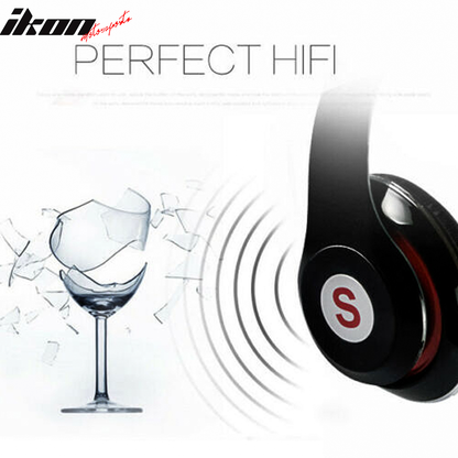 Universial White Bluetooth Wireless Headphones Sport Stereo Foldable