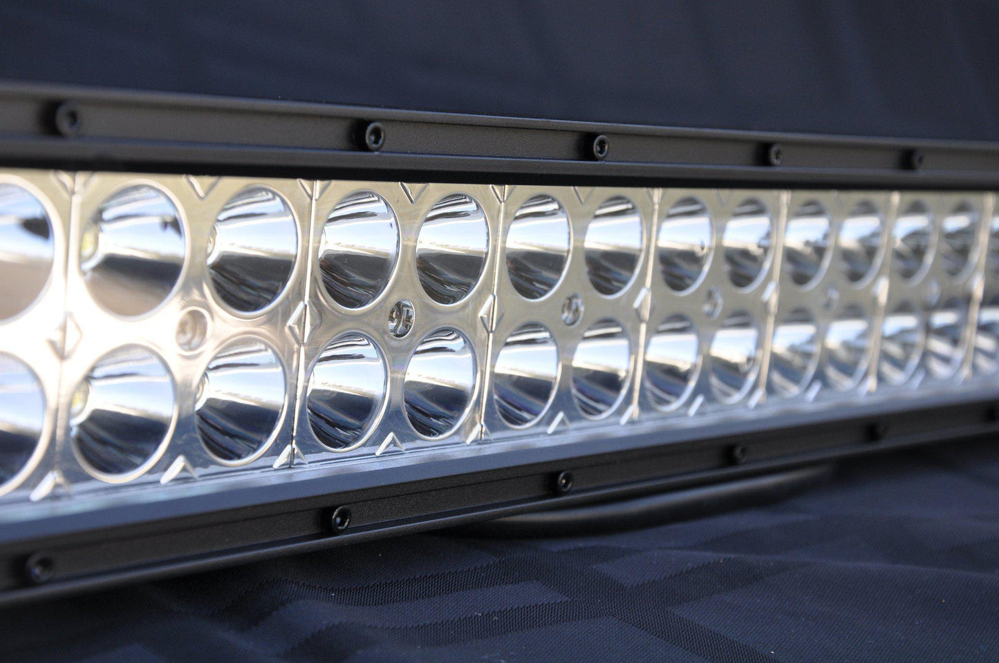 12 inch Dual Row LED Light Bar with Chrome Face-DV8 Offroad