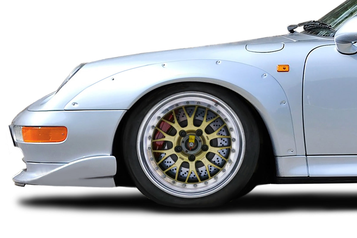 Duraflex GT2 Look Front and Rear Fender Flares Compatible with 1995-1998 Porsche 911 Turbo 993 - 4 Pieces - 120323