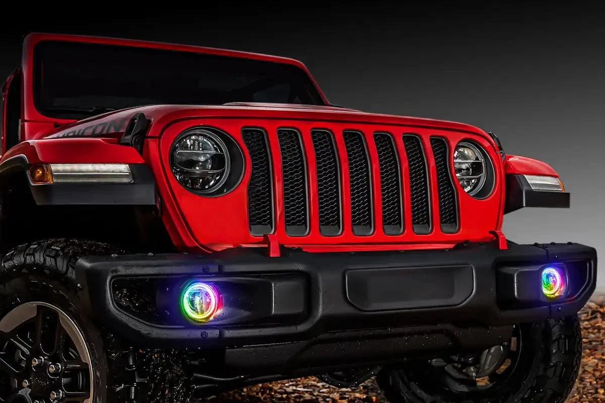 ORACLE Lighting 2018-2025 Jeep Wrangler JL LED Surface Mount Fog Light Halo Kit