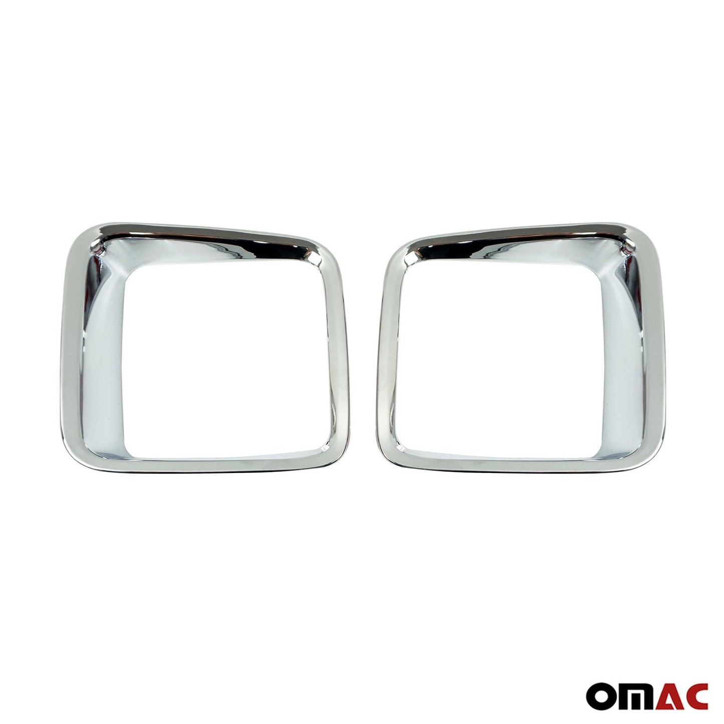 OMAC Inner Trunk Tail Light Trim Frame for Jeep Renegade 2015-2018 Chrome Silver 2Pcs 1708100