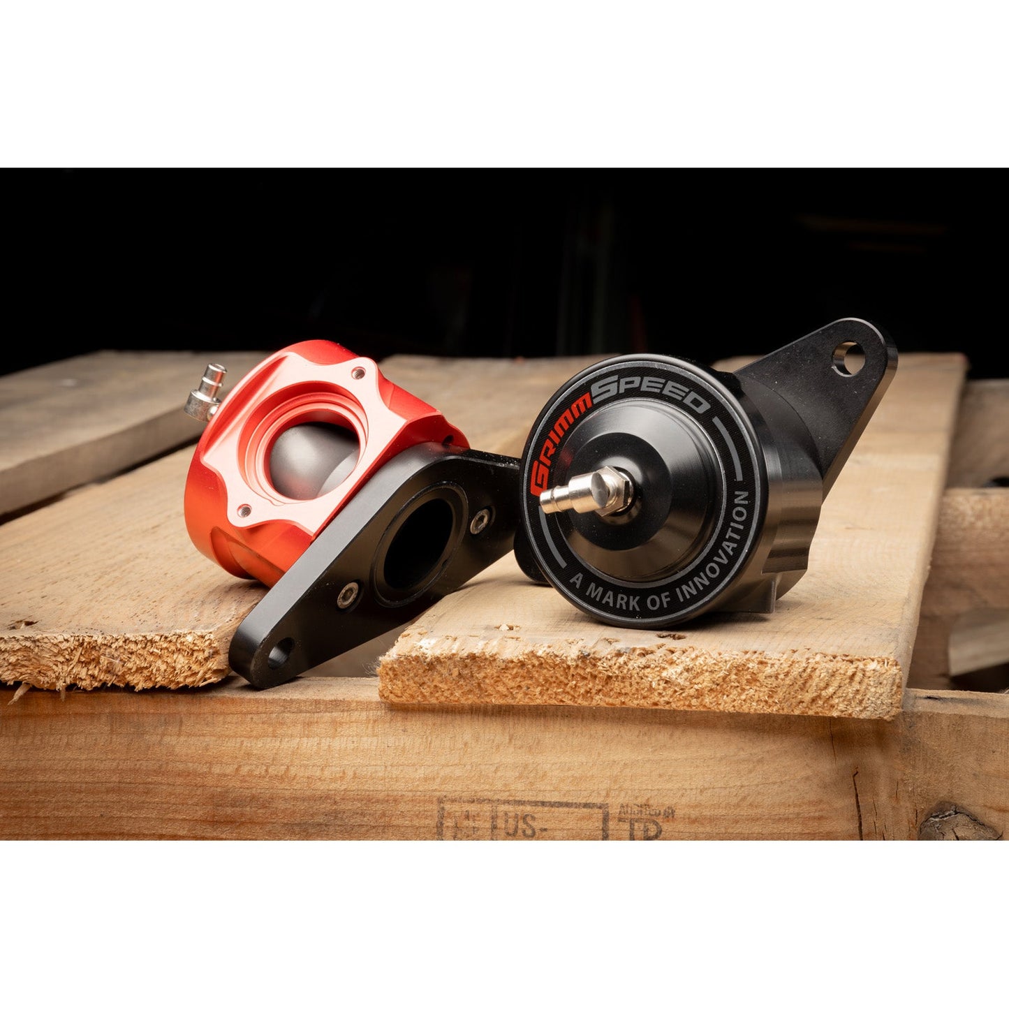 GrimmSpeed Version 2 Bypass Valve - Red - 2004-21 Subaru STI, 2002-07 Subaru WRX GRM126032RED