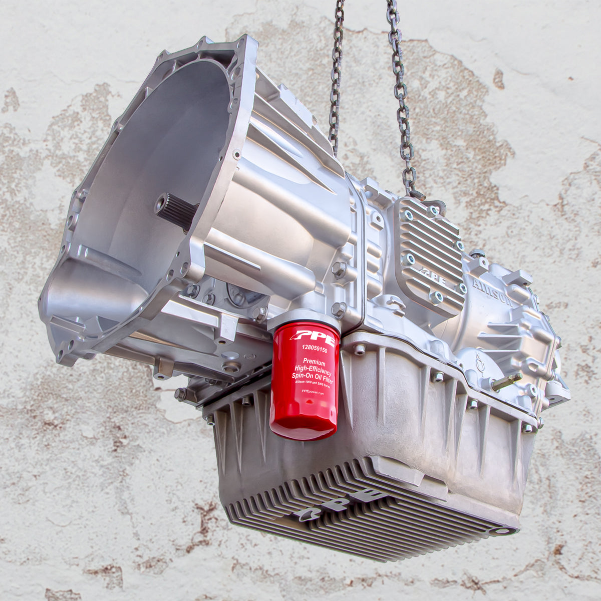 2001-2019 GM 6.6L Duramax w/ Allison 1000-2000-2400 Series Transmission Heavy-Duty DEEP Aluminum Transmission Pan - PPE - Pacific Performance Engineering