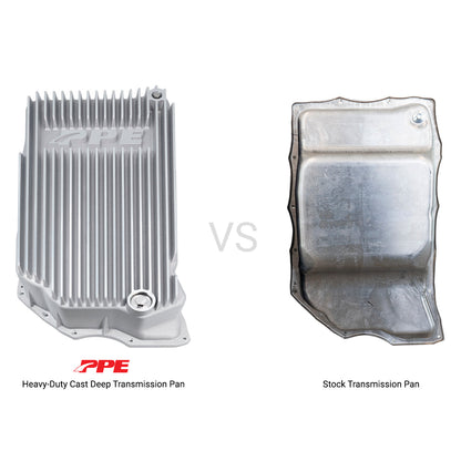 2020-2023 GM 6.6L Duramax w/ 10L1000 Transmission - Heavy-Duty Cast Deep Transmission Pan ppepower