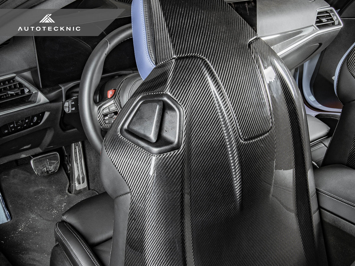 AutoTecknic Dry Carbon Full Seat Back Cover Set - G87 M2