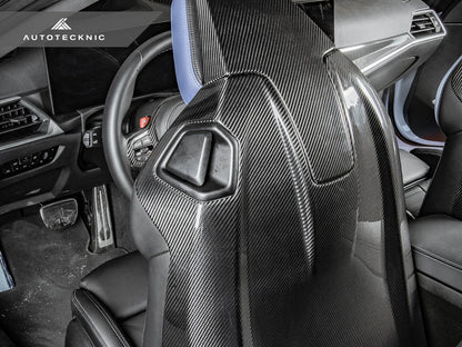AutoTecknic Dry Carbon Full Seat Back Cover Set - G42 M240I