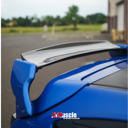 JDMuscle 08-14 WRX/STI VS Style Spoiler ABS / Paint Matched / Partial Carbon Fiber w/ Brake Lights - Return