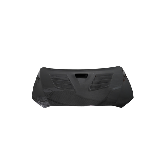 JDMuscle [08-15 Mitsubishi Lancer EVO X] Tanso Carbon Fiber Hood w/ heat extract *SPECIAL ORDER. NO CANCELLATION
