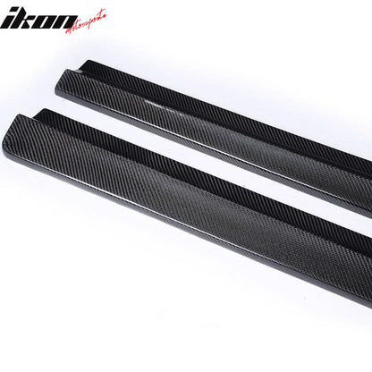 2008-2014 Benz C Class W204 C63 AMG DP Style Side Skirts Carbon Fiber
