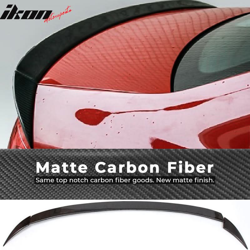 2009-2016 Audi A4 B8 ABT Style Trunk Spoiler Wing Carbon Fiber