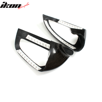 2008-2011 Benz C-Class W204 JC Style Mirror Cover Caps Carbon Fiber
