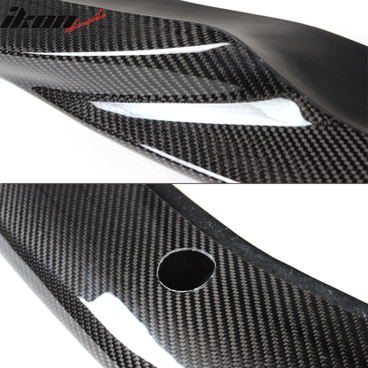 2008-2011 Benz C Class W204 GH Style Front Bumper Lip Carbon Fiber
