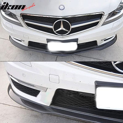 2012-2014 Benz W204 C63 AMG MC Style Front Lip Matte Carbon Fiber
