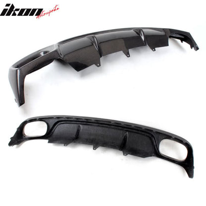 2013-2016 Audi A4 B9 Sedan R Style Rear Bumper Diffuser Carbon Fiber