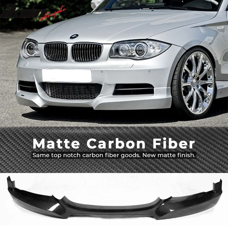 2007-2013 BMW 1 Series E82 M Sport  HT Front Bumper Lip Carbon Fiber