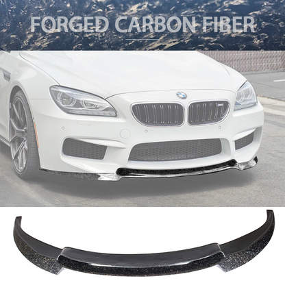 2012-2017 BMW F06 M6 V Style Front Bumper Lip Forged Carbon Fiber