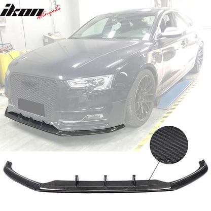 2013-2016 Audi S5 8V Coupe JC Style Front Bumper Lip Kit Carbon Fiber