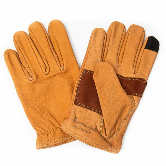 Buffalo Leather Ranching Gloves