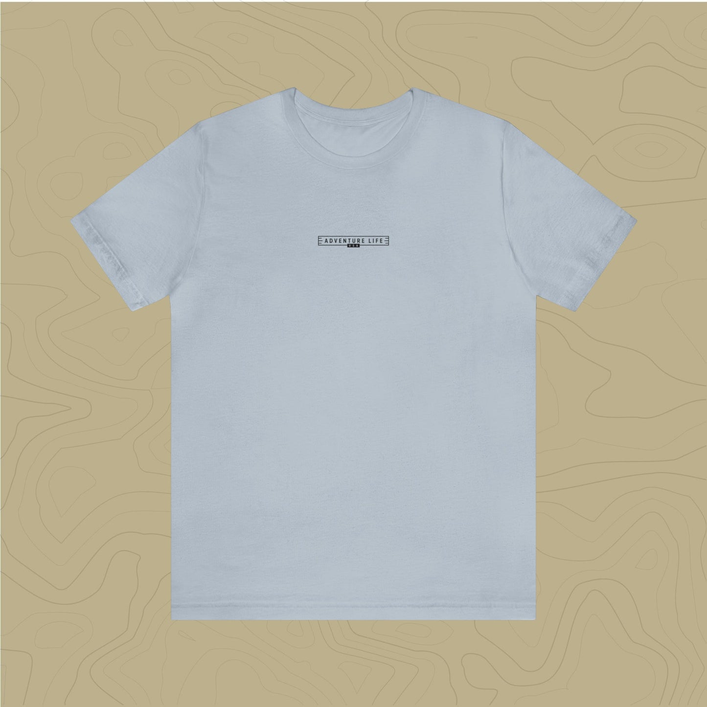 Acadia National Park - Adventure Life Trail Topographic Garment Dyed Tee