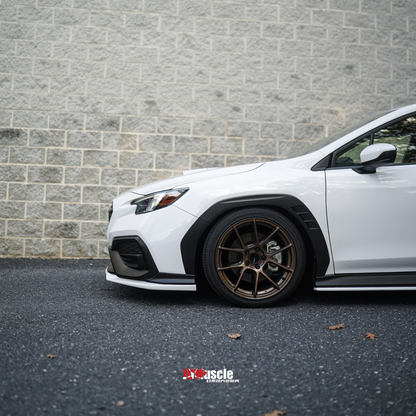 JDMuscle [22-25 WRX] Front Lip | OE+ Style Paint Matched / Gloss Black