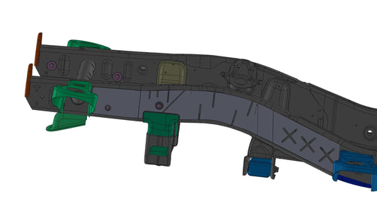 2014-2018 Chevy / GMC - GMT900 1500 - Weld On Front Frame plate kit