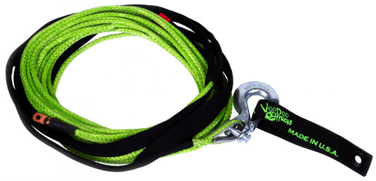 VOODOO OFFROAD Winch Rope UTV 1/4 Inch x 50 Foot Green VooDoo Offroad 1400001