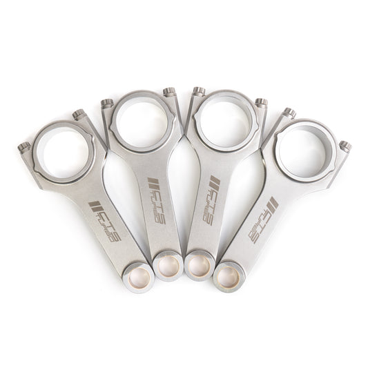 CTS Turbo Connecting Rods VW &amp; Audi 144x20 Tapered Rifle Drilled | Fits MK5/B7 FSI 2.0T EA113 With Stock Pistons CTS-CRH-14420T