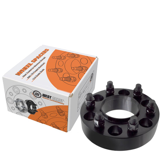 6x139.7 Bolt Pattern | 1.50" | 95.1mm CB | 14x1.50 Studs Black - West Coast Wheel Accessories 15-14-6550-6550-95HC