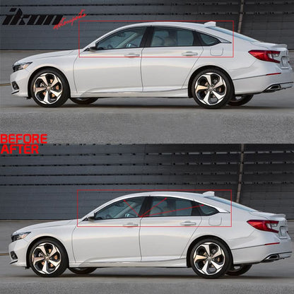 2018-2022 Honda Accord  White Window Trim Chrome Delete Vinyl Kit