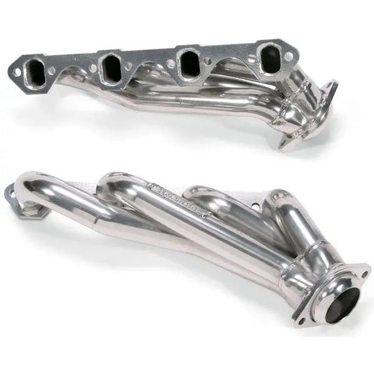 Ford Mustang 351 Swap 1-5/8 Shorty Exhaust Headers Polished Silver Ceramic 79-93