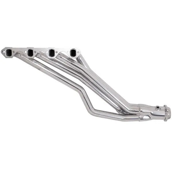 Ford Mustang 5.0 1-5/8 Long Tube Exhaust Headers Automatic Trans Polished Silver Ceramic 79-93