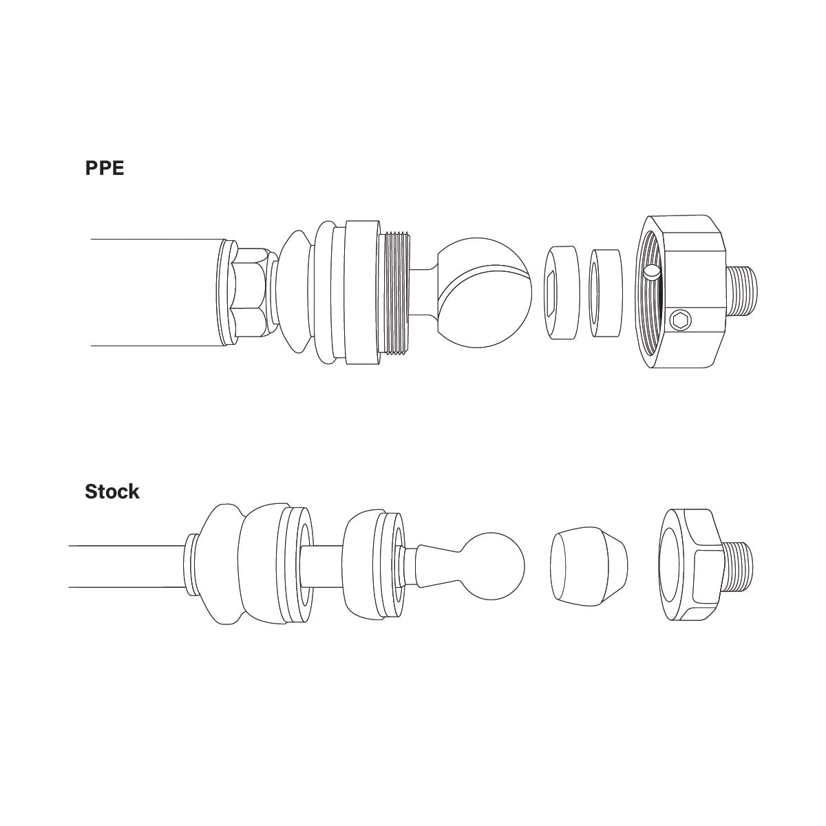 2011-2024 Sierra/Silverado HD Stage3 Forged Tie Rod Assemblies ppepower
