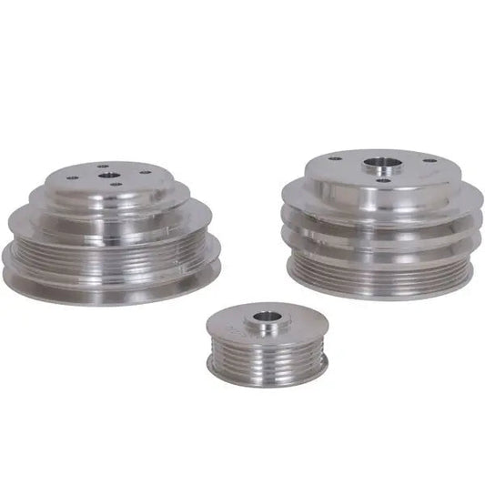 Chevrolet GM 5.0 5.7 F Body GM Truck 3 Piece Billet Aluminum Underdrive Pulley Kit 85-87