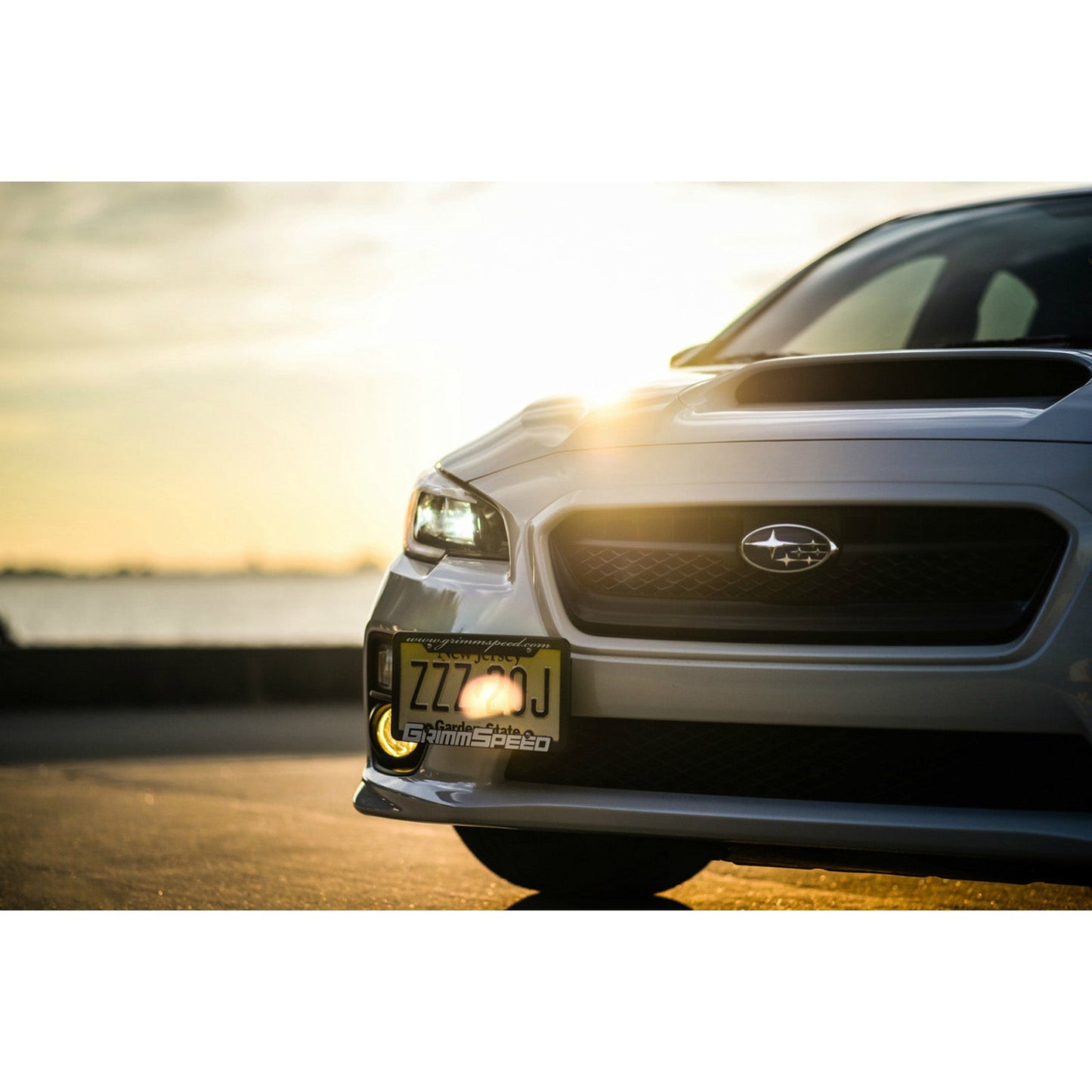 GrimmSpeed License Plate Relocation Kit - 2015-17 Subaru WRX/STI, 2012-16 Impreza/Crosstrek GRM094063
