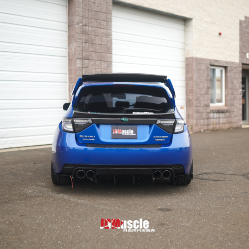 JDMuscle 08-14 WRX/STI VS Style Spoiler ABS / Paint Matched / Partial Carbon Fiber w/ Brake Lights - Return