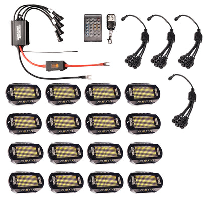 Pure White 144 LED Plug & Play Blazing Rock Light Kit