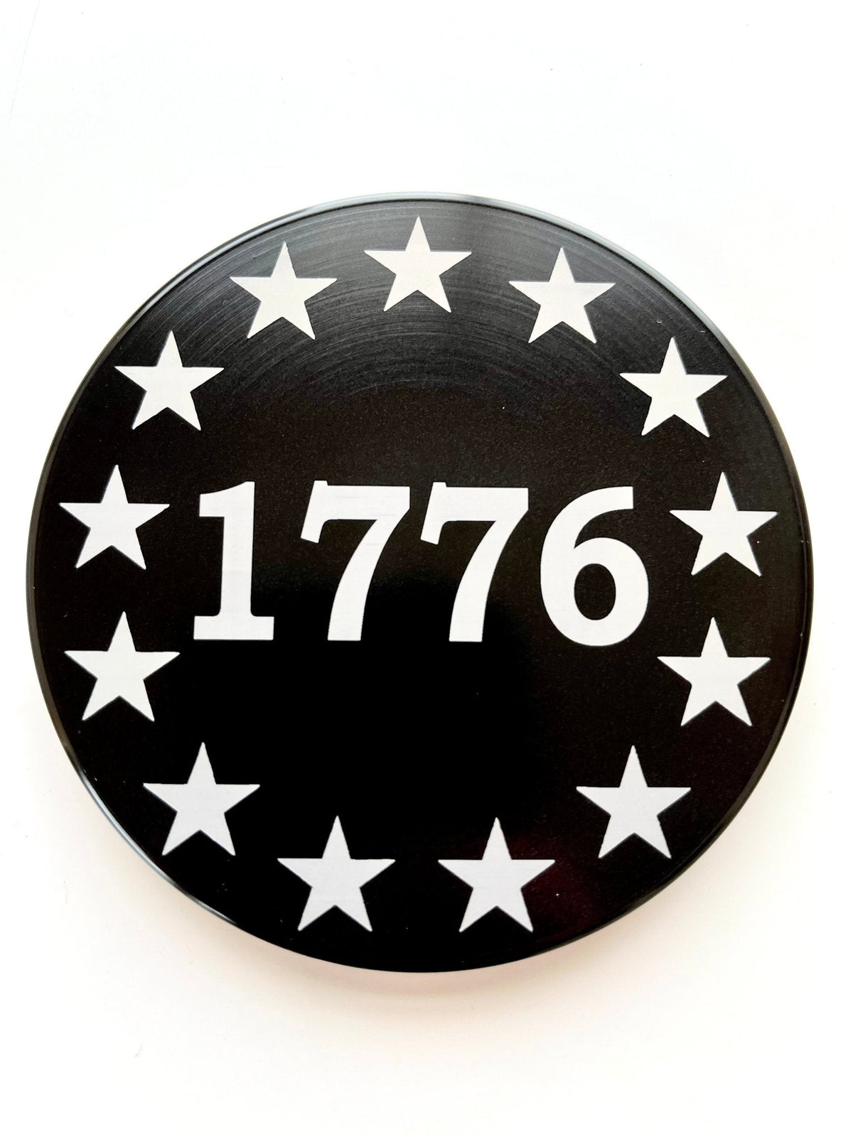 Betsy Ross 1776 Flag Laser Engraved Billet Aluminum Hitch Cover