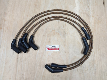 Cloth Braided 8mm Harley Davidson 2017-2023 M8 Road King / Street Glide FLHX Spark Plug Wires