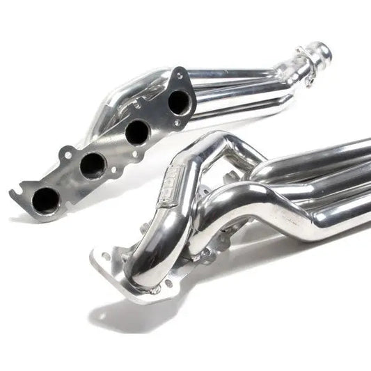 BBK 18560 1-7/8 Long Tube Headers Polished Silver Ceramic 11-23 Ford Mustang GT, 16-20 GT350 5.2