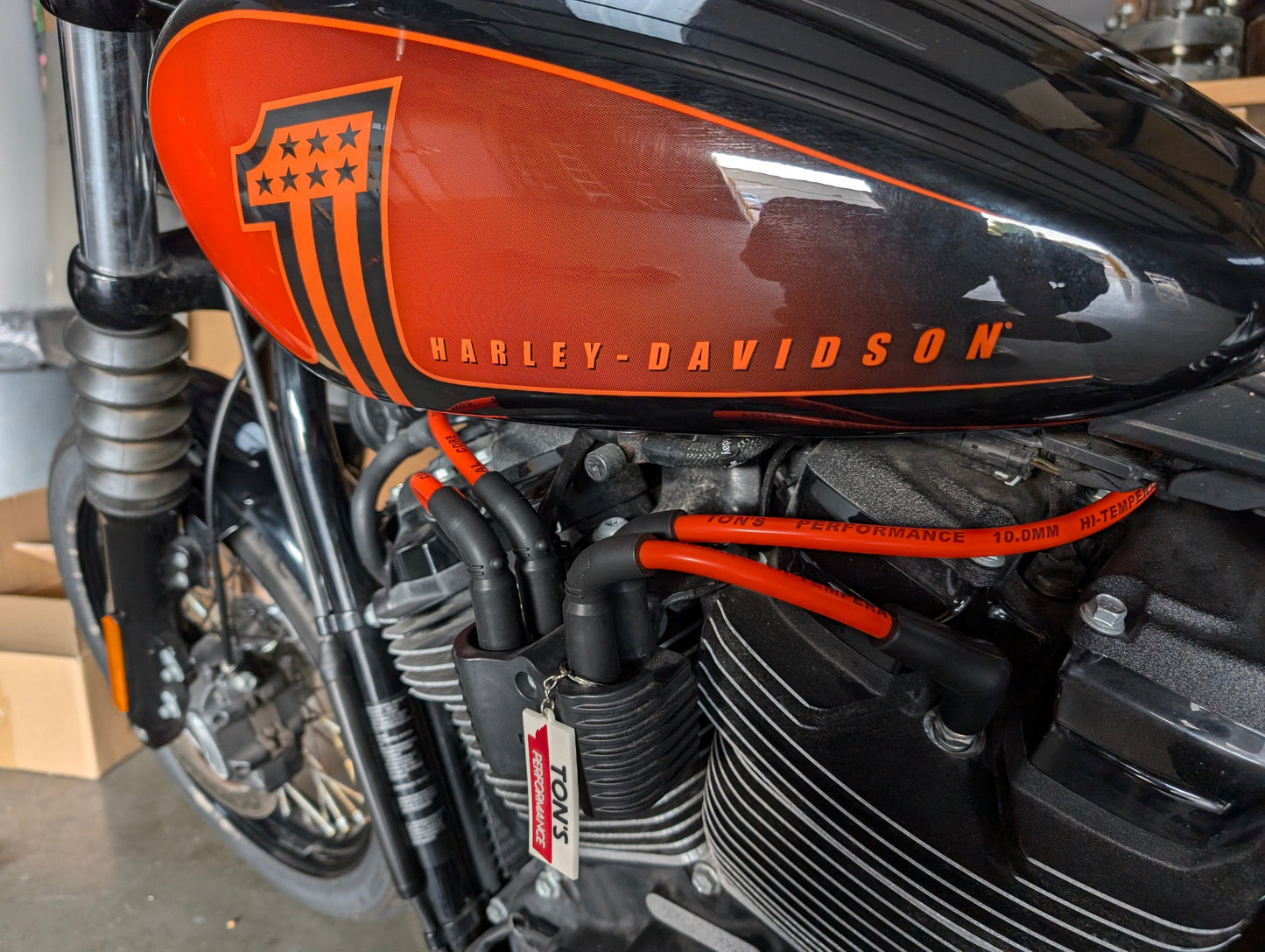 10mm Ton's Silicone Spark plug wires for M8 2018+ Harley Davidson Softail or 2024+ Road King ST / CVO Street Glide