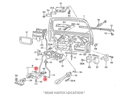 Door Latch Rod Clip [Eurovan]