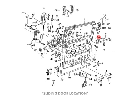 Door Latch Rod Clip [Eurovan]
