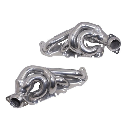 Ford F150 5.0 Coyote 1-3/4 Shorty Tuned Length Exhaust Headers Polished Silver Ceramic 11-14