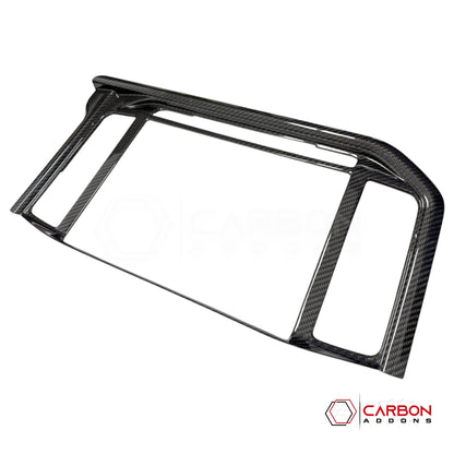 Real Carbon Fiber Infotainment Screen Trim Cover for 2025+ Ford F-150 & Raptor