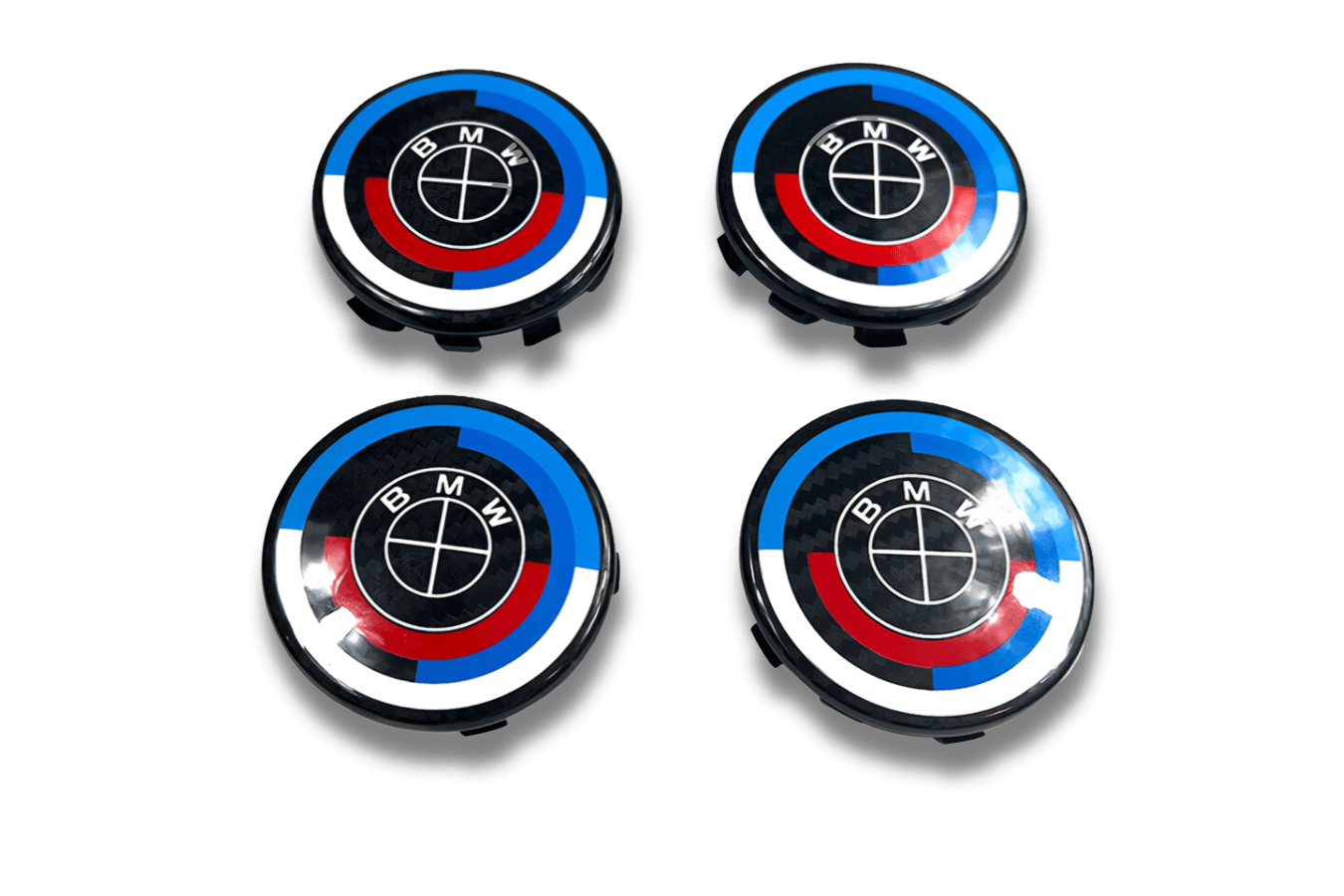 BMW Wheel Caps - Full Carbon Fiber 50th Anniversary Style