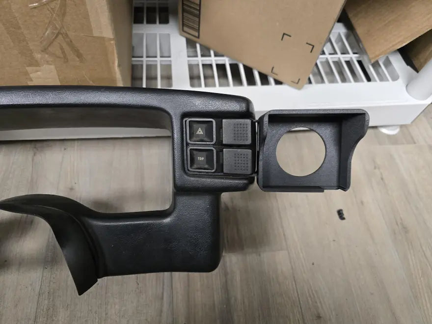 3D Printed Holley EFI 3.5 Inch Terminator X / Sniper Screen Hazard Switch for 1987-1993 Ford Mustang - CarChains3d